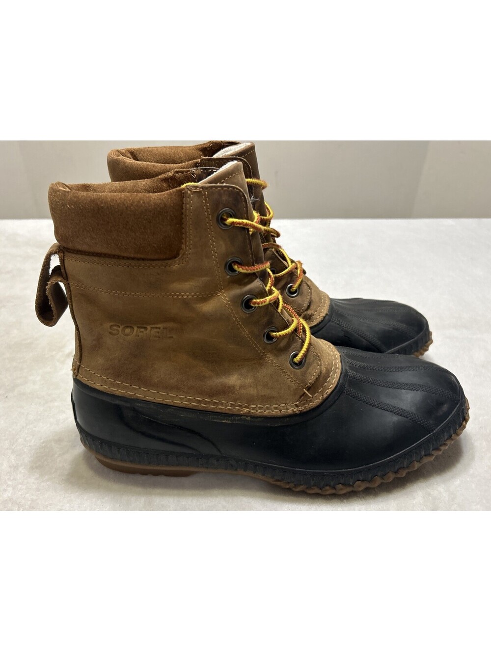 Sorel Boots Men’s Size 13 Brown Duck Cheyenne Metro Lace Waterproof Leather